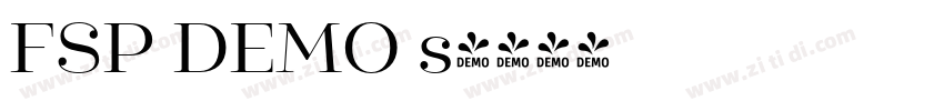 FSP DEMO s字体转换